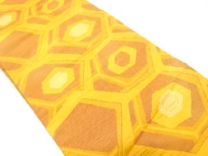 幾何学模様織り出し名古屋帯